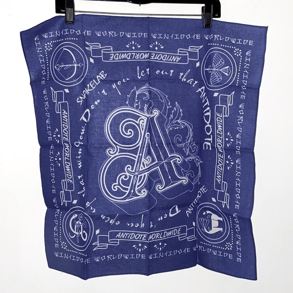 Antidote Worldwide 💉 designer streetwear bandana / scarf 🧣 NWT UNI​​​​​​